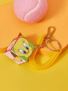 LOONEY TUNES X SHEIN Rotatable Metal Keychain - Multicolor - View 2
