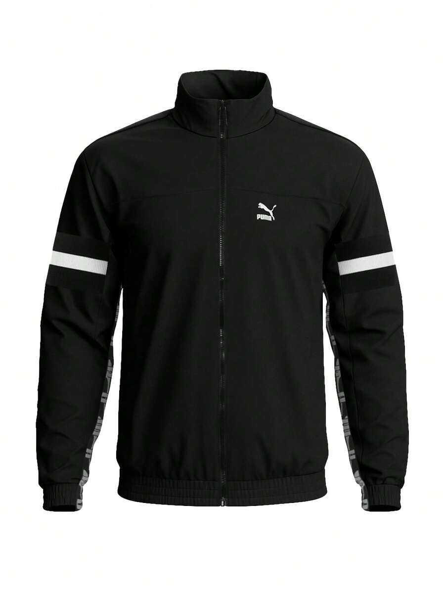 Puma Men's Sports Jacket Black - Black - View 1