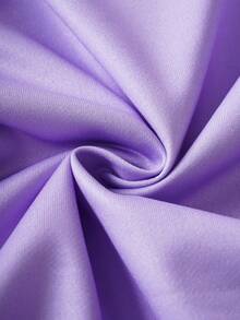 Mr Men Little Miss X SHEIN Tween Girl Casual Cute Cartoon & Letter Graphic Crew Neck Sweatshirt And Pants Set, Autumn - Multicolor - View 7