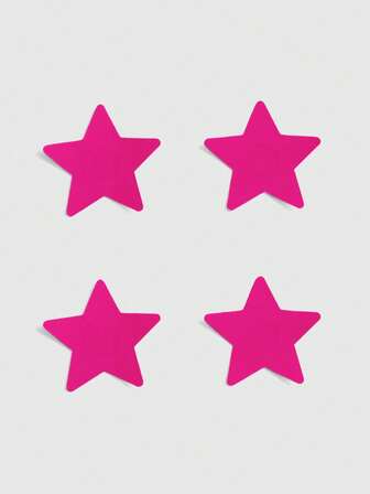 2 paia di coperti per capezzoli a forma di stella, adatti per l'uso quotidiano