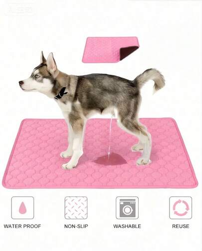 1pc/2pcs Reusable & Washable Pet Pads ,4 Layers Waterproof & Absorbent Cat/Dog Training And Potty Pads, Suitable For Small/Medium/Large Pets, Keep Your Pets Clean And Comfortable