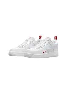 Nike Air Force 1 Men's Sneakers White Red DO6709 - White - View 2