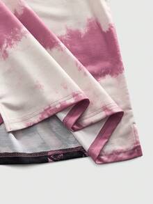 ROMWE MEN Modern Distinctive Pastel Goth Anime Subculture Cool Graphic Sweatshirt - Pink - View 5