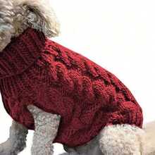 Áo len cho chó con PETSIN dành cho chó nhỏ vừa và nhỏ, quần áo mùa đông ấm áp cho thú cưng, áo vest cổ lọ cho chó Chihuahua, áo khoác Yorkie mềm mại, áo khoác Teddy - Nhiều màu - Xem 29