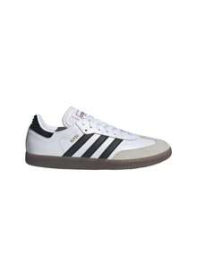 Adidas Samba Indoor Unisex Sneakers White Black Red IH6001 - White - View 1