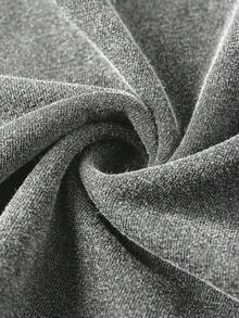 Coolane Women's Daily Wear Essentials Knit Stretchy Comfy Asymmetrical Neck Long Sleeve Tops And Wide Leg Sweatpants Tracksuit,2pcs,French Grey - Grey - View 7