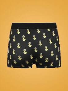 Notgurli Funny & Cute All-Over Print Sunglasses Duck Pattern Men's Boxer Briefs, Streetwear Style, Suitable For Party, Vacation, And Everyday Wear - Black - View 2