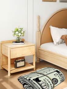 1 pieza/2 piezas Alfombra de imitación de cachemira de forma especial para sala de estar, baño, dormitorio y mesita de noche, suave y antideslizante, lavable - Multicolor - Ver 3