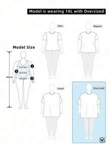 SHEIN LUNE Áo thun dệt kim dài tay cổ tròn màu trơn thường ngày cỡ lớn dành cho nữ, mùa thu/đông - trắng - Xem 5