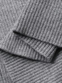 Livesso Áo choàng len dáng rộng thoải mái dành cho nữ, thanh lịch, thích hợp cho công sở, đi làm, năm mới, Giáng sinh, mùa xuân/thu. - Xám - Xem 7