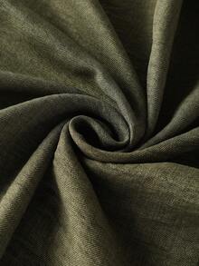 GlowEve 两件套女士休闲落肩系带上衣和阔腿裤套装 - 軍綠色 - 查看 5