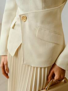 ZEYLAH 春夏两用长袖连衣裙 - 米色 - 查看 2