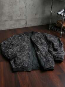 Manfinity Homme Áo khoác dài tay in họa tiết tối giản dành cho nam - Nhiều màu - Xem 4