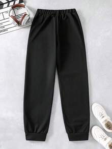 Mirajuku 男士及青少年男孩休闲针织裤，裤脚收口，简约开衩设计，舒适面料，百搭颜色，适合上学及日常穿着，秋冬季款