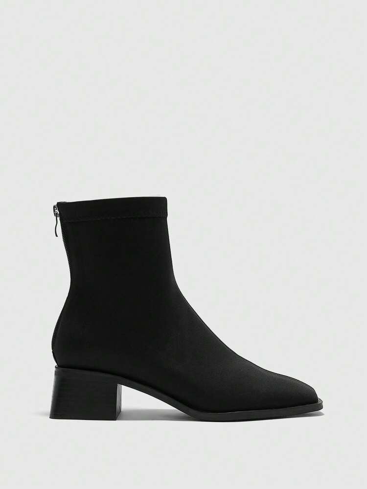 CUCCOO BIZCHIC Women's Fashion Versatile Chunky Heel Ankle Boots For Christmas