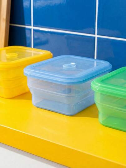 便携版：可折叠硅胶碗 - 旅行、露营喂食的理想之选 | 轻便防漏