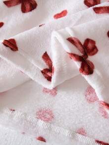 Girls Soft Plush Butterfly Cozy Pajama Set - Red - View 5