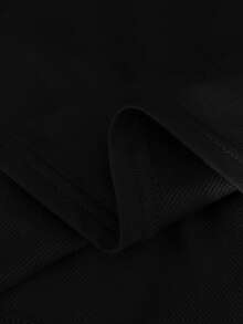 Modelyn Burgundy Slimming Zip-Up Hooded Casual Long Sleeve Jacket & Pants 2 Pieces Set For Women, Autumn/Winter - Black - View 3