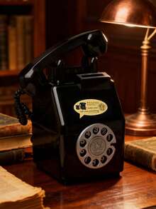 大容量复古电话形存钱罐摆件创意老式存钱罐塑料节日生日礼物毕业礼物