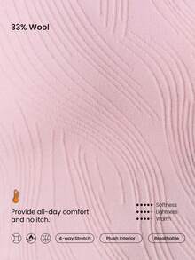 GLOWMODE 滑雪系列保暖透气尼龙羊毛混纺吸汗除臭长袖滑雪打底衫，秋冬户外滑雪服 - 粉色 - 查看 3