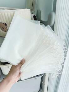 Frosted Organizer Bags With Zipper - Keep Items Tidy For Underwear, Makeup, Stationery (1/5/10/15/20 Packs) - Clear - View 7