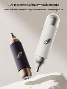 Teckwe Alat Cukur Bulu Hidung Elektrik 2-in-1 Baru dengan Lampu dan Pencukur Mini, Pisau Ganda yang Dapat Dicuci dengan Air, Kapasitas Baterai 200mAh - MultiWarna - View 10