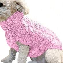 Áo len cho chó con PETSIN dành cho chó nhỏ vừa và nhỏ, quần áo mùa đông ấm áp cho thú cưng, áo vest cổ lọ cho chó Chihuahua, áo khoác Yorkie mềm mại, áo khoác Teddy - Nhiều màu - Xem 32
