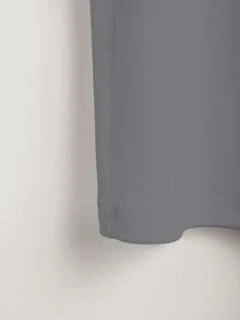 INAWLY 女士优雅通勤珍珠装饰上衣 - 深灰色 - 查看 4