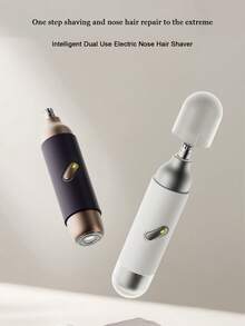 Teckwe Alat Cukur Bulu Hidung Elektrik 2-in-1 Baru dengan Lampu dan Pencukur Mini, Pisau Ganda yang Dapat Dicuci dengan Air, Kapasitas Baterai 200mAh - MultiWarna - View 1