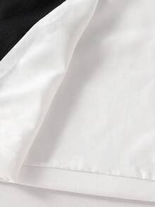 Young Men's Elegant White And Black Contrast Tuxedo Style Suit Long Sleeve Regular Fit For Special Occasions Teen White Formal Suit Teen Formal Suit Boys Tuxedo Suit White Tuxedo Teen Boy Boys Wedding Suit - Black and White - View 7