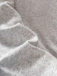 Fashionable Casual New Sweatshirt With Cute Smiling Face Print, Color Block In Black And Heather Gray - Multicolor - View 4