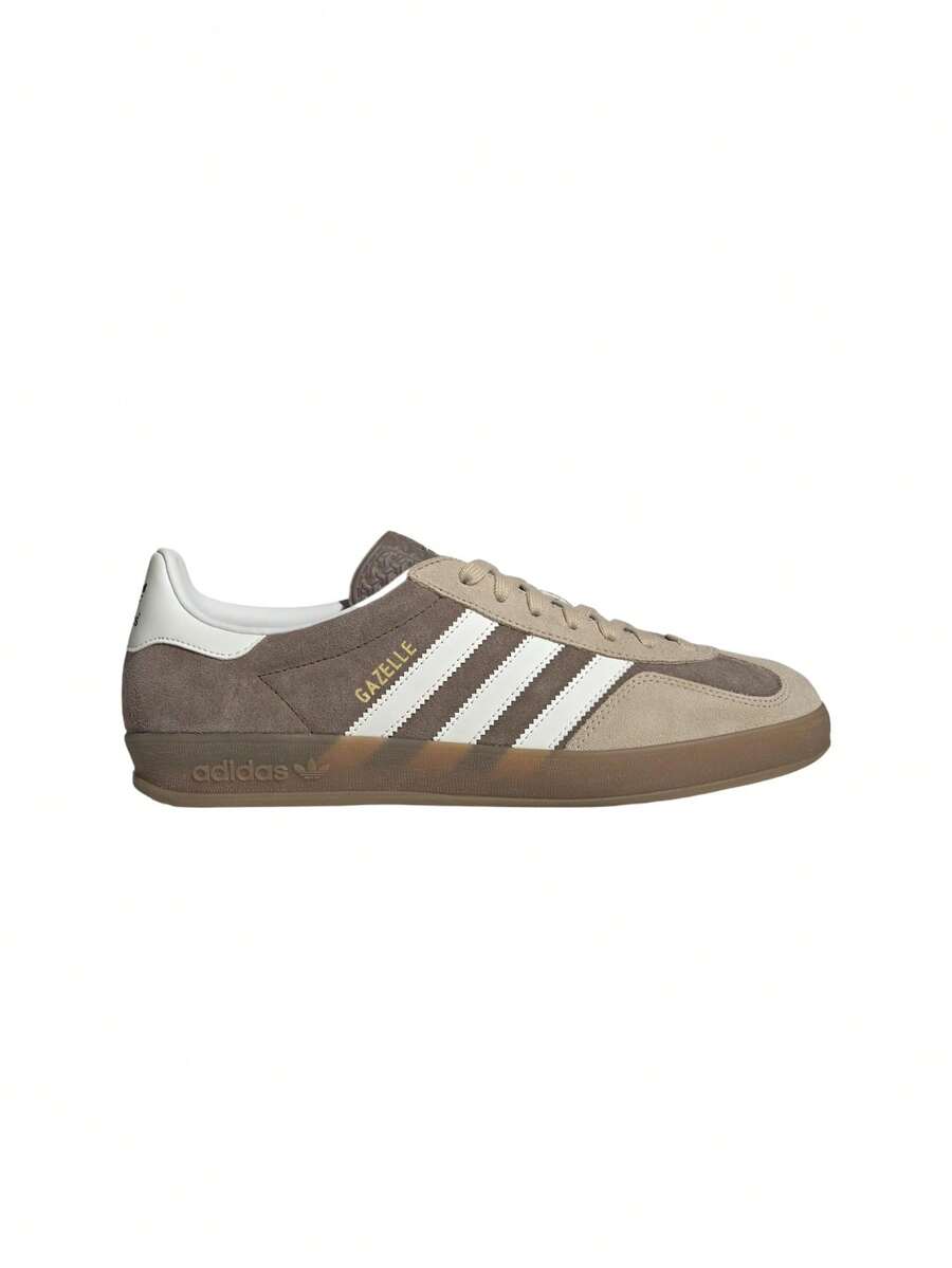 Adidas Gazelle 男士室内运动鞋 棕色 IF9646 - 大地層/雲白/魔幻米色 - 查看 1