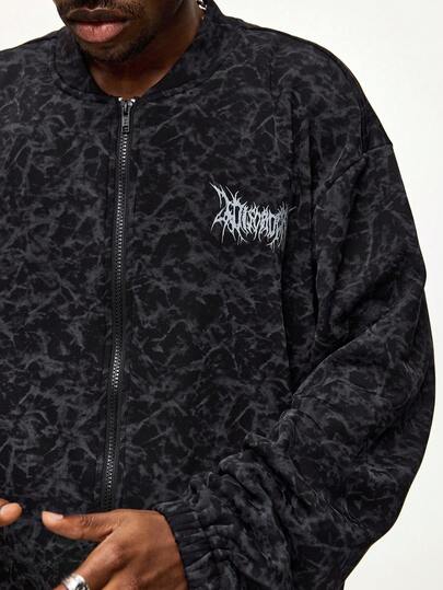 Street Life Men's Fleece Gothic Stand Collar Cardigan Jacket