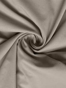 BizChic Women's Solid Color Ruched Front Mesh Fabric Blouse, Slim Fit, Versatile For Urban Commute, Business Casual, Office Wear, Elegant For Christmas, New Year Party, Black All-Match Top For Outings - Light Grey - View 8