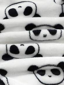 SHEIN 新生儿男女宝宝可爱毛绒卡通图案连帽连体衣，秋冬季 - 彩色 - 查看 12