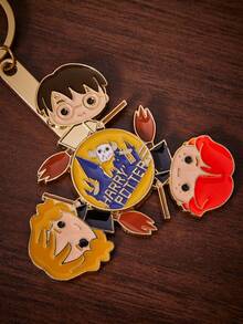 HARRY POTTER X SHEIN Rotatable Metal Keychain - Multicolor - View 3