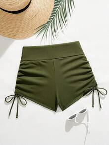 Oceva Women's Beach Vacation Bikini Bottom - Army Green - View 3