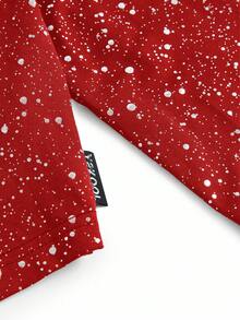 Y2Kool BiGraphic Women's Metallic Silver Foil Polka Dot Print Fitted Long Sleeve T-Shirt, Suitable For Parties, Halloween, Y2K Streetwear, Autumn/Winter Casual Stylish Collection New Years Rhinestone Tops Red Sparkly Top Red Concert Top Party Top Valentine Tops Springs Women Birthday For Women Carnival