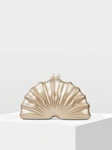 MOTF PREMIUM Túi xách cầm tay hình vỏ sò thời trang và thanh lịch, thích hợp cho các buổi tiệc tối. - Rượu sâm banh - Xem 4