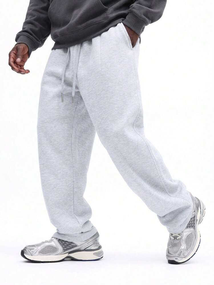 Heather Sweatpants With Drawstring Waist