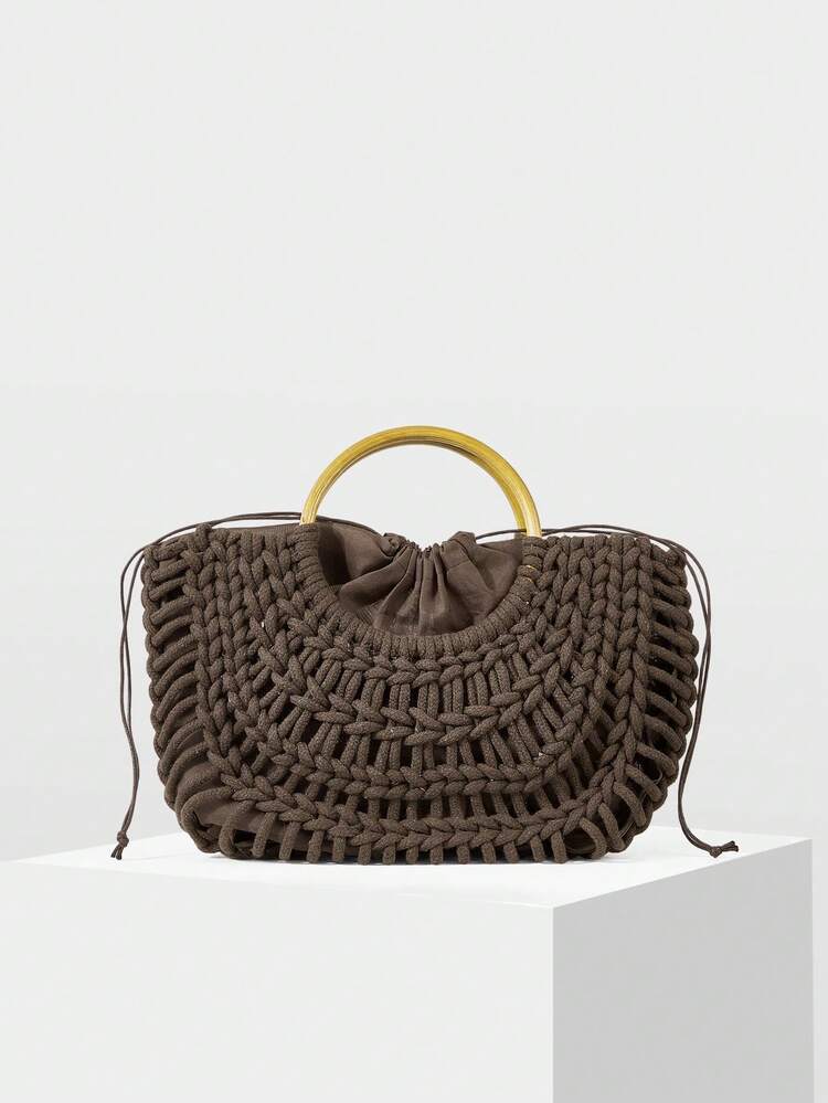 FASHION VACATION WOVEN TOTE BAG