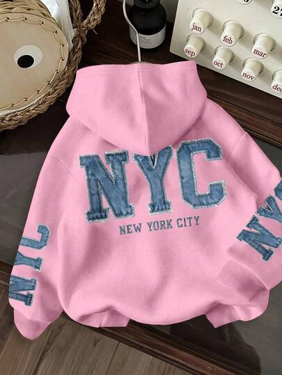 INAWLY 舒适百搭休闲宽松女式长袖卫衣