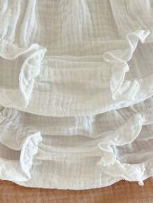 2条装新生女宝宝休闲百搭白色简约弹力腰短裤 - 白色 - 查看 5