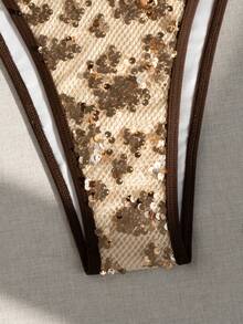 Swim Mod New Sexy Women Bikini Set, Sequin Swimsuit For Beach Vacation, Spring/Summer - Multicolor - View 5