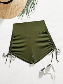 Oceva Women's Beach Vacation Bikini Bottom - Army Green - View 2