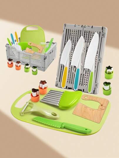 Juego de herramientas de cocina reales para niños, utensilios de cocina funcionales, juguete educativo de aprendizaje temprano para el desarrollo de habilidades prácticas, ideas de regalo para cumpleaños, Navidad y días festivos