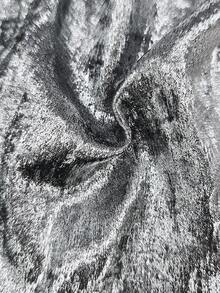 Rafferiza Metallic V-Neck Blouse For New Year Holiday Party Clothes - Silver - View 3