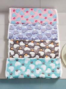 Selimut Anjing yang Cocok untuk Anjing dan Kucing, Selimut Tempat Tidur Anjing dengan Motif Cinta yang Lucu, Selimut Hewan Peliharaan Bulu Lembut dan Hangat, Tipis dan Serbaguna untuk Semua Musim, Cocok untuk Anjing Kecil dan Sedang, Berbagai Kucing, dan Guinea Pig - MultiWarna - View 5