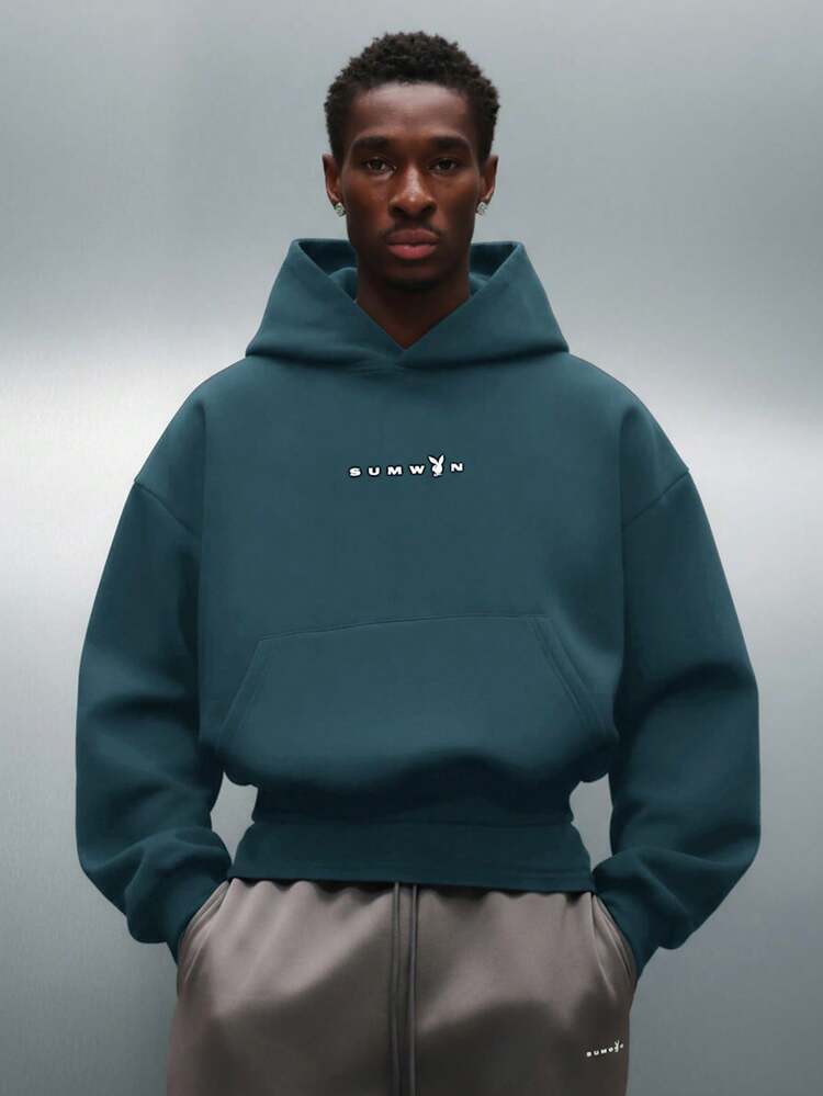 PLAYBOY X SUMWON センターポケット付きオーバーヘッドパーカー