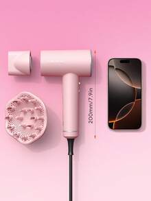 JMMO Hair Dryer, High-Speed Ionic Blow Dryer Portable Professional Lightweight Hair Dryers With  Million Negative Ions, Fast-Drying, Quiet Hair Dryer With Nozzle For Travel, Home, Salon-EU Plug